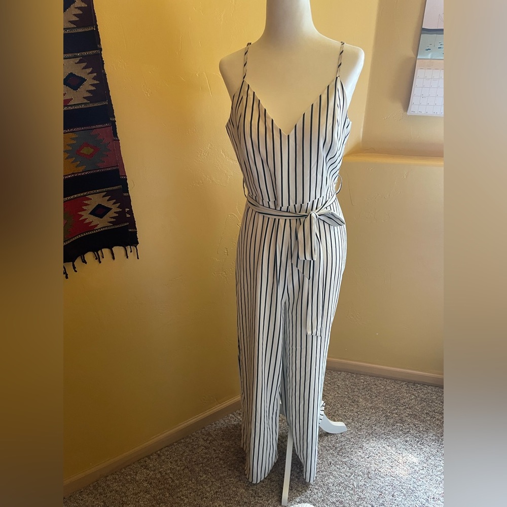 Guess striped jumpsuit size M